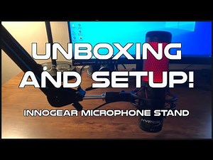 Innogear Mic Boom Arm Unboxing And Setup With A Hyperx Quadcast!