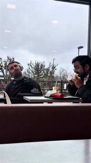 Nothing can ruin this man’s @McDonald’s #reaction #barbers #food