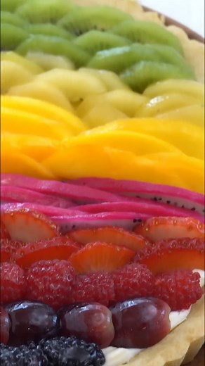 31K views · 723 reactions | Rainbow Fruit Tart  Summer is the perfect time for making this bold and colorful tart - It's almost too prettty to eat . . . almost! 省諾 #sugarhero #fruittart #tarts #rainbow #rainbowfood #rainbowdessert #fruittarts #eattherainbow #eattherainbow#partytime #celebrate | SugarHero Dessert Recipes | Facebook