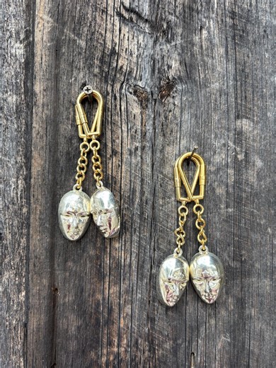 Vintage Key Ring Golden Mask. Keychain Mask. Gold. - Etsy