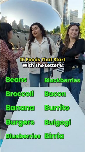 Name 15 Foods That Start With B