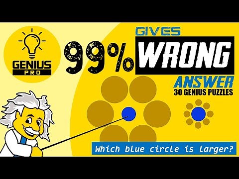 99% GIVES WRONG ANSWER | Only genius can solve these 30 puzzles | Genius Pro | Do not trust your eye