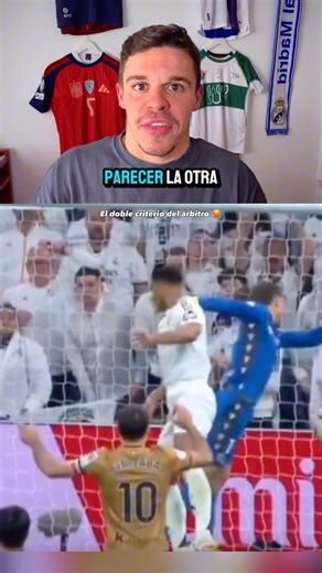 The DOUBLE STANDARDS of SPANISH REFEREES 😳 #football #realmadrid