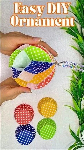 Easy DIY Cupcake Liner Ornaments Anyone Can Make!