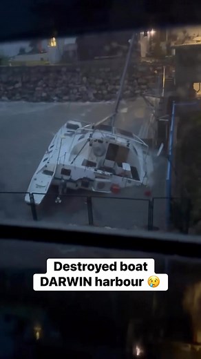 77K views · 445 reactions | Sad scenes in the Darwin harbour as cyclone Fina smashes Darwin with destructive winds | cyclonesoz | Facebook