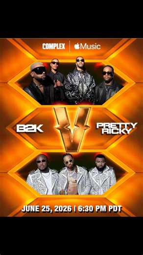 B2K vs. Pretty Ricky Verzuz Tonight June 25, 2026 @ 6:30 PM PDT/ 9:30 PM EDT