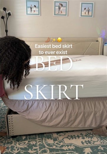 Transform Your Bedroom with This Easy Bed Skirt