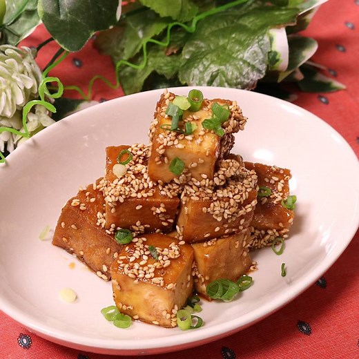 お弁当にも！厚揚げのごま照り焼 作り方・レシピ | クラシル