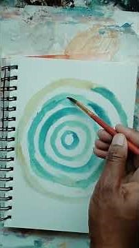 Watercolor Meditations: Reflecting with Circles & White Charcoal