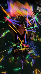 Glow stick pool | Sthefanny Oliveira TV