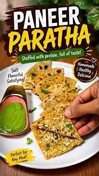 Paneer Paratha Recipe 🔥 | Dhaba Style Stuffed Paneer Paratha | Easy Breakfast Recipe