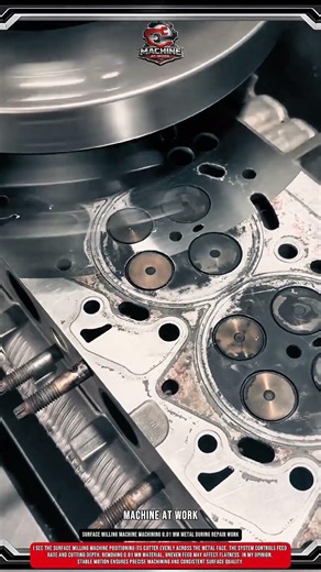 Surface Milling Machine Machining 0.01 mm Metal During Repair Work