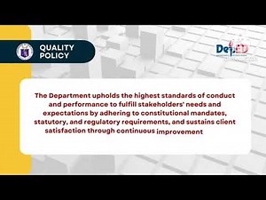 DEPED QUALITY POLICY STATEMENT