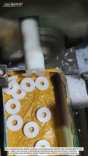 How Plastic Washers Are Made So Fast! 🔥 | Amazing Manufacturing Process