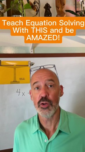 #equationsolver Hands-On Equations(R) in action! Use the program with your youngest! #mathteacher | Superteacherguy