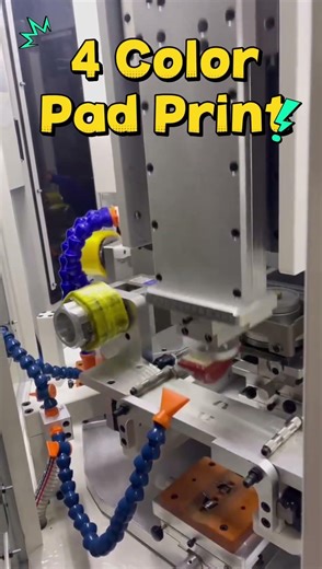 Rotarytable 4 Color Pad Printing Machine