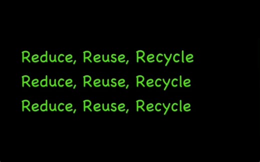 【歌词】Reduce,Reuse,Recycle环保歌 The 3Rs song