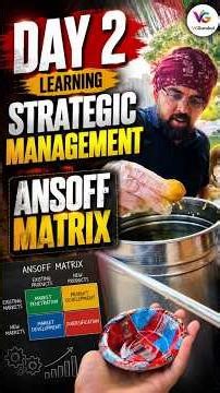 Ansoff Matrix - Day 2 Learning Strategic Management🔥 #PaniPuri #SM #RahulBhutaniSir