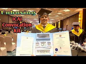 ICAI Convocation! Unboxing Welcome Kit! CA Convocation kit 🎓🤩🎉