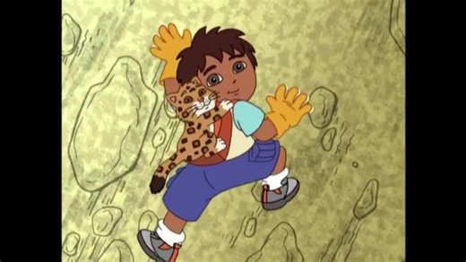 Go Diego Go Diego and Baby Jaguar Climbing a Pyramid