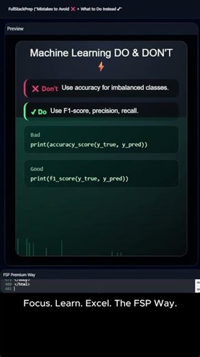 ML DO & DON'T: Fix Your Models, Improve Your Predictions