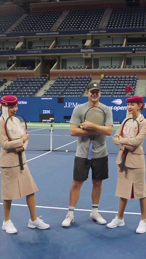 Cabin Crew's Tennis Skills: Emirates vs Japan Airlines