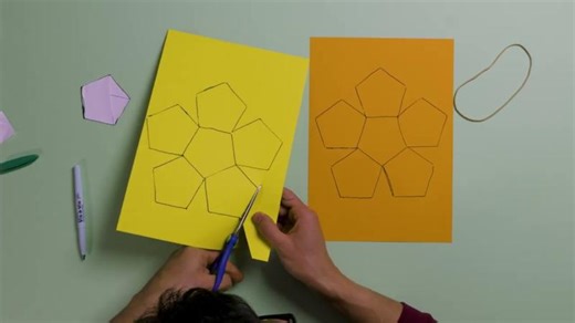 Making a pentagon and a pop-up dodecahedron | MathsCraft | University of Bristol Faculty of Science and Engineering