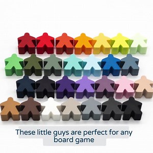 Universal Board Game Meeples | 25  Colors | 16mm| Carcassonne Compatible - Etsy