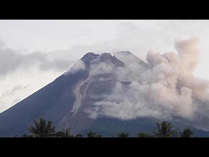 Megint felébredt a Merapi Jáva szigetén