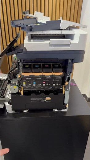 How to replace the waste container on a Xerox VersaLink C415? #howto #xerox #printer #shorts