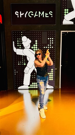 Adi💞 Fashion | Travel | Lifestyle 🐡 on Instagram: "I don't know who he was. He bumped into me, handed me a mission, I accepted the mission, and then THIS happened. 🕵️‍♀️ Welcome to SPYSCAPE — Manhattan’s high-tech, interactive spy museum just steps from Central Park and Times Square! 🗽✨ Located at NYC, this sleek and cinematic space transformed me into a secret agent for the day — and yes, I thrived under pressure. 😎💼 Each game round was intense, race against time, full of excitement and e