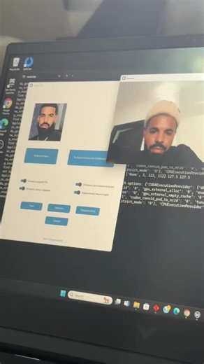 Drake clone 🔥 #cam #webdesigner #clone #python #deepfakes #artificial_intelligence #hkchairman