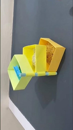 EASY DIY Origami Storage Unit 📦❤️ #diy #origami #craft #trending #viral #handmade #shorts