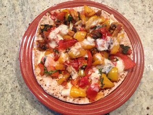 Quick, Simple and Yummy Pizza recipe (using Pita as a base)