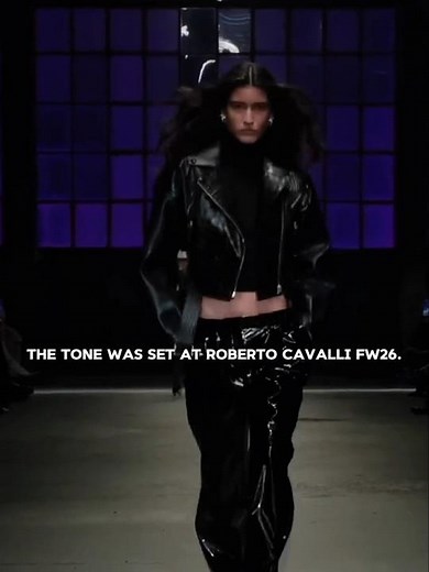 Luiza Perote at Roberto Cavalli FW26 #luizaperote #robertocavalli #fw26 #runway #model