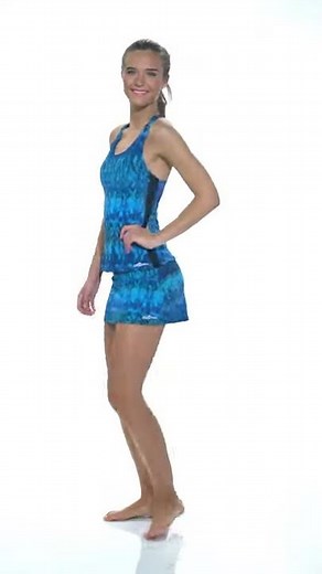 Dolfin Women's Aquashape Arabian Racerback Tankini Top | SwimOutlet.com