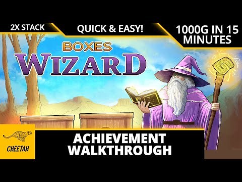 Boxes Wizard - Achievement Walkthrough (1000G IN 15 MINUTES) 2X STACK!