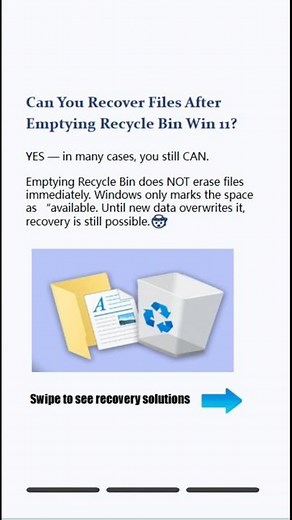 How to Recover Files After Emptying Recycle Bin 😱