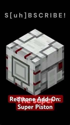 Super Piston from the Redstone Add-On