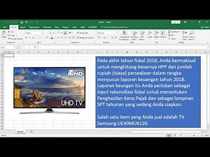 Cara menghitung biaya persediaan FIFO dan HPP dengan Excel