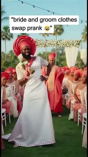 "bride and groom clothes swap prank 😂"