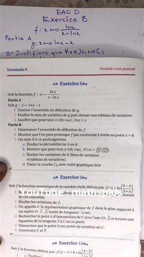 Démonstration Mathématique sur ln(X) et X