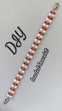 DIY beaded bracelet. Bracelet making in 5min #jewelry #beadedbracelet