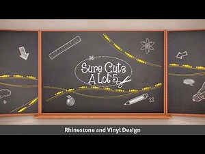 Rhinestone and Vinyl Design in Sure Cuts A Lot 5