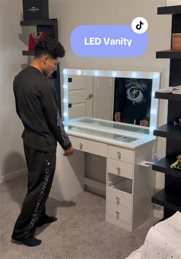 Stylish LED Vanity Setup for makeup and Room Decor
