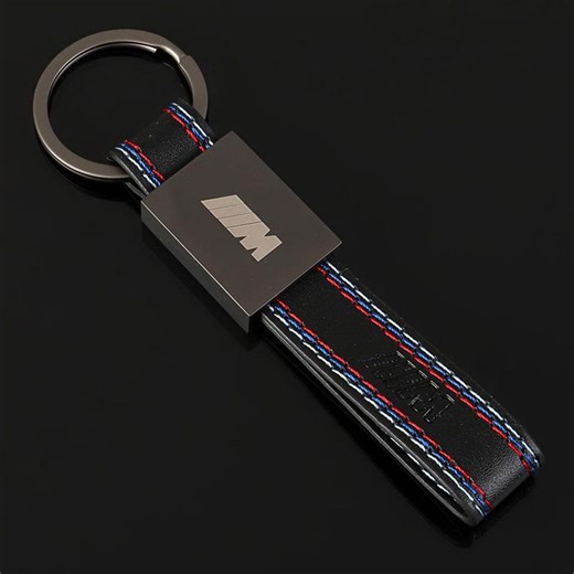 BMW M Leather Car Emblem Keychain - Etsy