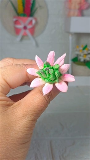 DIY Clay Flower Art #shorts #craft #diy #clayart #handmade #viralshorts