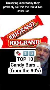 🍫 1️⃣0️⃣ TOP 10 Candy Bars... (from the 80's) #top10 #80s
