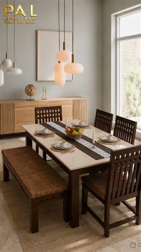 Twin-D 1+4+Bench Dining Set | PAL DISTRIBUTORS
