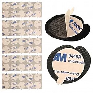 Lit'l Pepper Gourmet Double Sided Round Sticker for Wax Seal, Adhesive Wax Seal, Transparent, Craft Adhesive (2.5cm / 1 inch) (009302022)